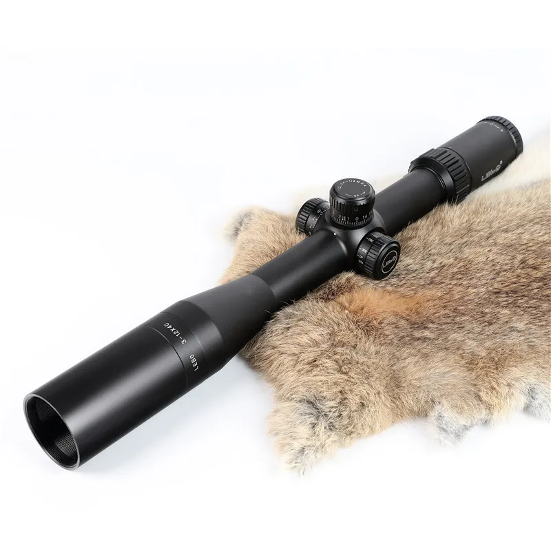LEBO BJ3 12x40FFP оптический прицел Parallax охотничий с первым фокусным расстоянием