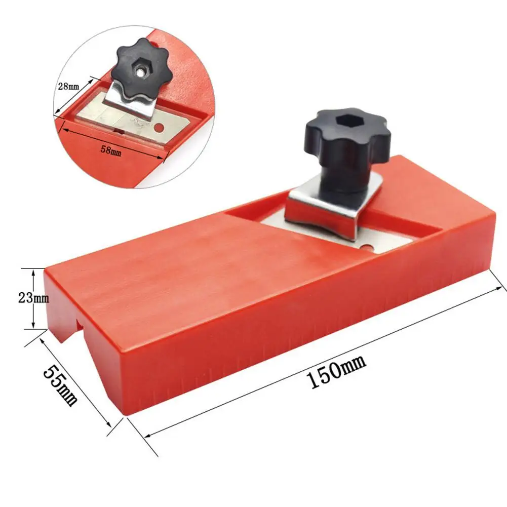 

ABS Flat Square Drywall Edge Chamfer Fixture Woodworking Plastic Gypsum Board Router Bit Set Quick Edge Trimming Supplies