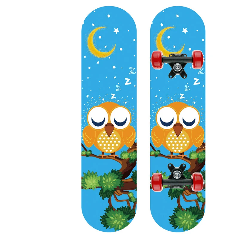 

New Professional 60*15*8cm Kids Cartoon Skateboard Complete Maple Wood Deck Cute Skate Board Outdoor Extreme Sports Long Board