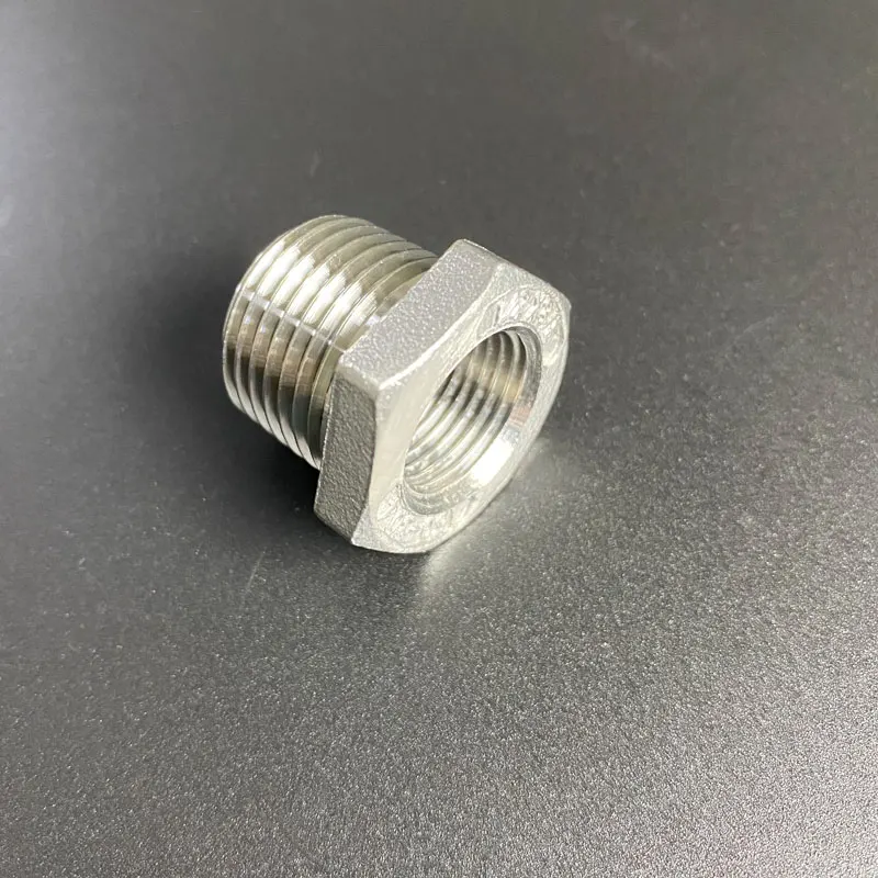 

1/2" to 3/8" SS304 stainless steel Reducer Fittings Hex Bushing Male To Female Thread Pipe Change Coupler Connector Adapter