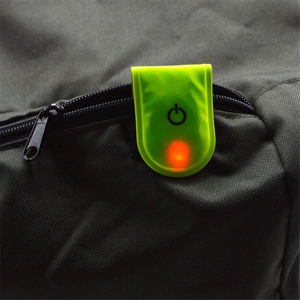 

Outdoor Sports Led Safety Light Reflective Magnetic On Clip Bike Reflector Warning Cycling Running Strobe Walking