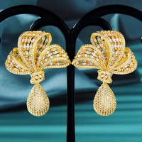 missvikki trendy luxury gorgeous big bow knot pendant earrings necklace party cubic zircon crystal cz aretes de mujer modernos