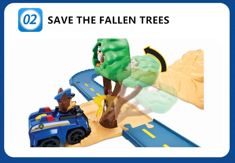 Paw patrol мальчик и девочка сшивание детская головоломка трек игрушка с инерционным механизмом моделирование сцена спасательный автомобиль набор