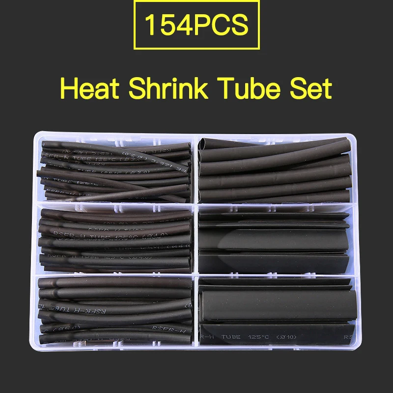 Термоусадочные трубки 154 шт. и 385 термоусадочные Полиолефиновая трубка