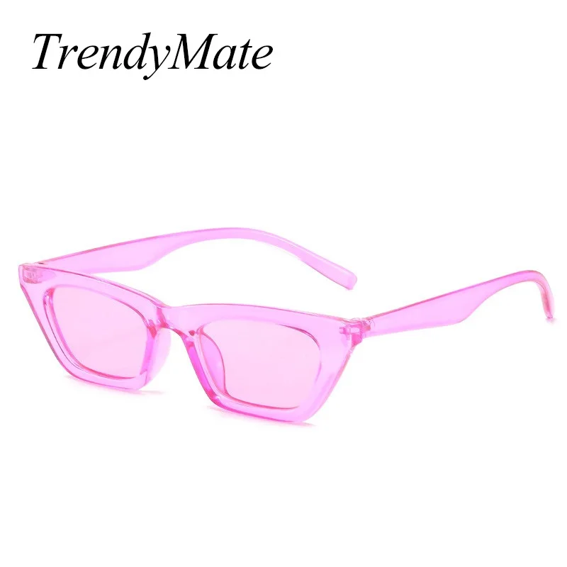 

2021 New Women Rectangle Vintage Sunglasses Brand Designer Retro Points Sun Glasses Female Lady Eyeglass Cat Eye Driver Goggles