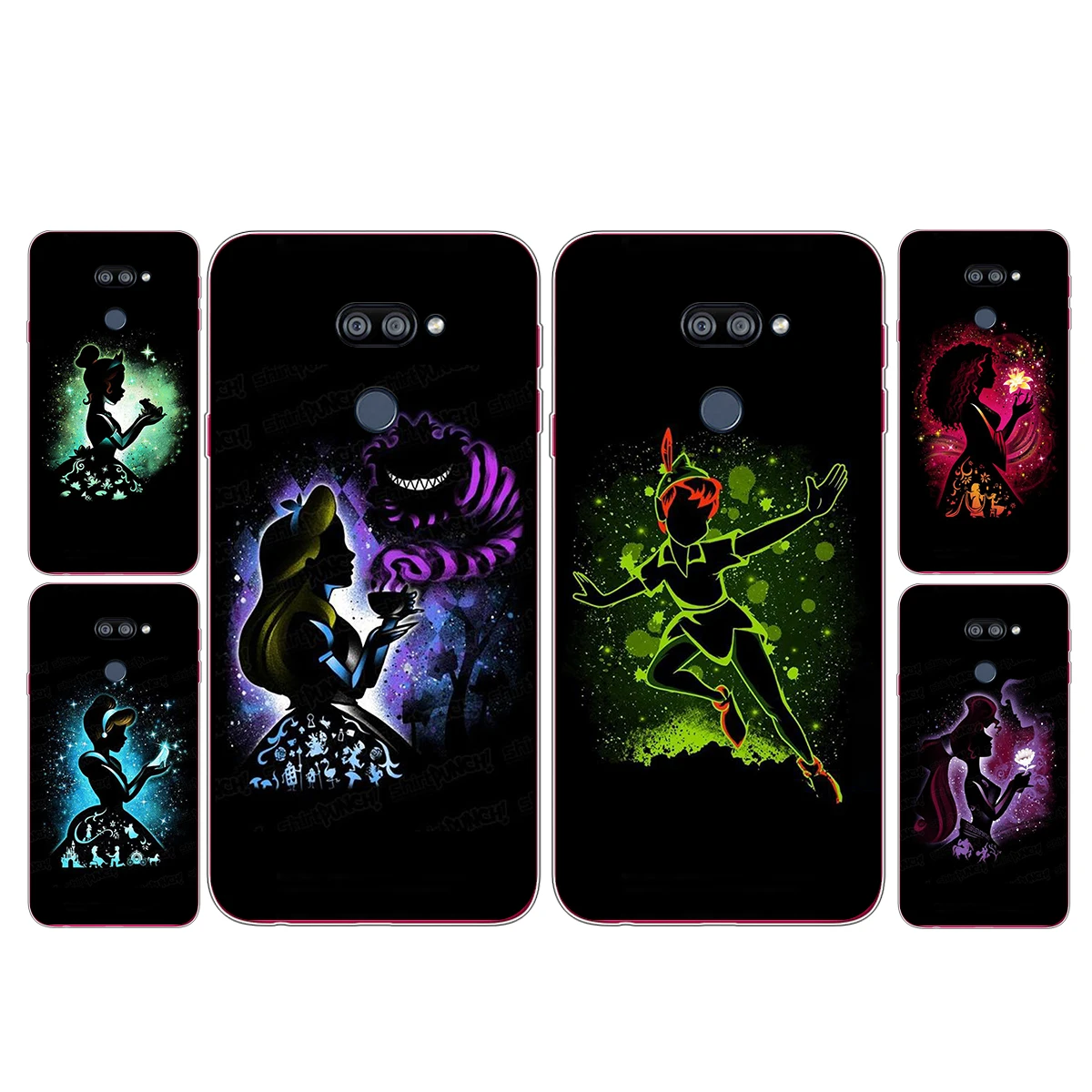 

Animation Cartoon Black For LG K92 K42 K22 K71 K61 K51S K41S K30 K20 Q60 V60 V50 V40 V30 G8S G8 ThinQ Transparent Phone Case