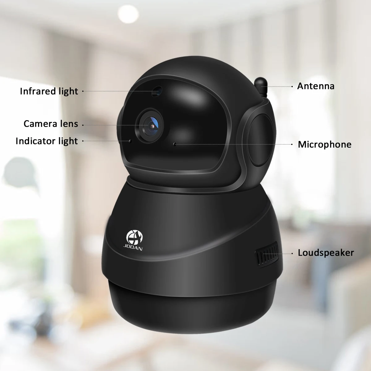 JOOAN, беспроводная ip-камера 2MP, Wifi, домашняя сеть, видеонаблюдение, мини-камера для домашних животных, Домашний Детский монитор, 1080P