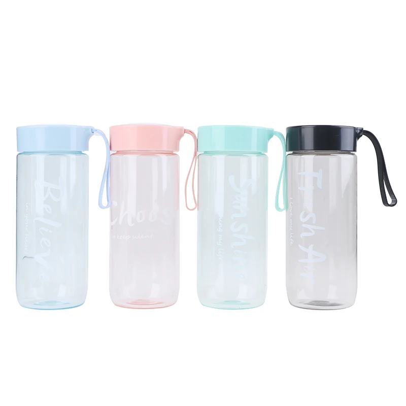 

600Ml Water Bottle Leak Proof for Girl Biking Travel Portable Water Bottles Plastic Creative Animal Drinking Cup