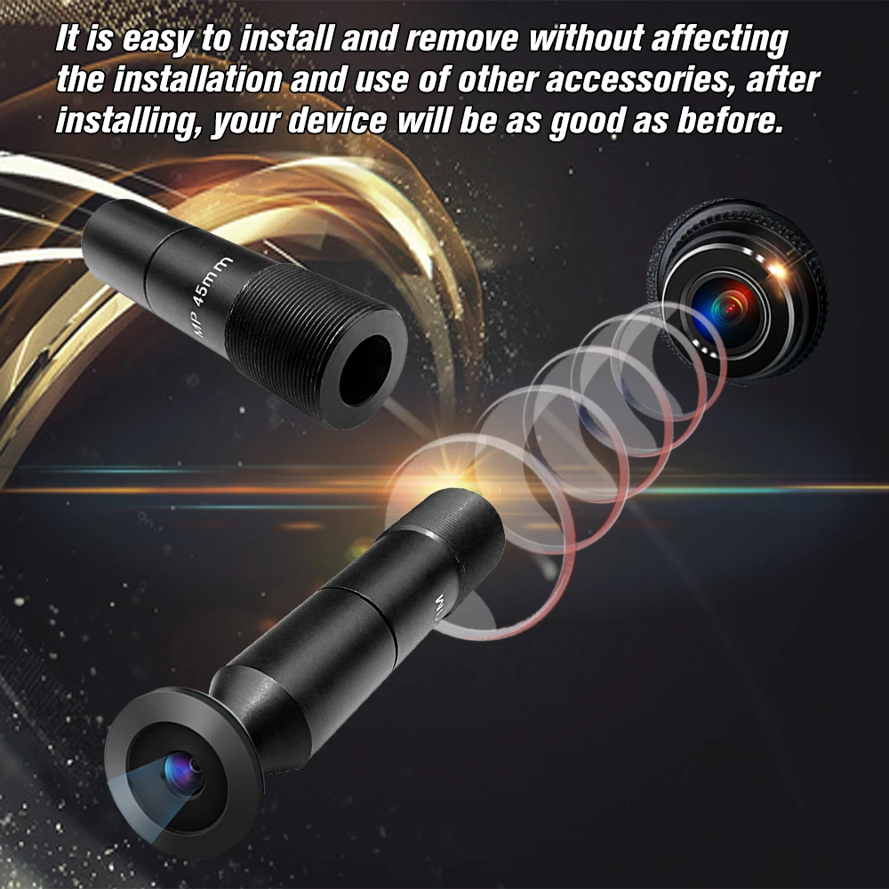 M12 Mount MTV Board Lens HD 2 0 мегапикселя 45 мм Pinhole CCTV Image форматом 1 &quot F1.6 с фиксированным