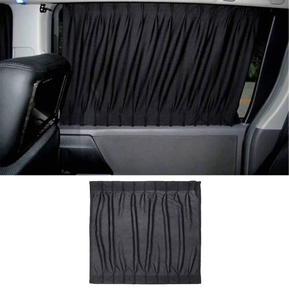 

Side Sun Shade Curtains Sun Shade UV Protection Universal Window Accessory Black Car