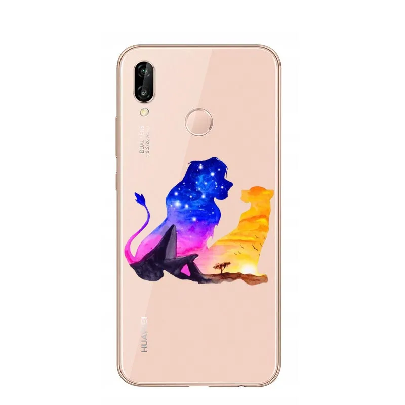 Силиконовый чехол Disneys lion king Simba nala Pumba Hakuna Matata для huawei P30 Lite P30 Pro P20 Lite P10 Lite Mate20