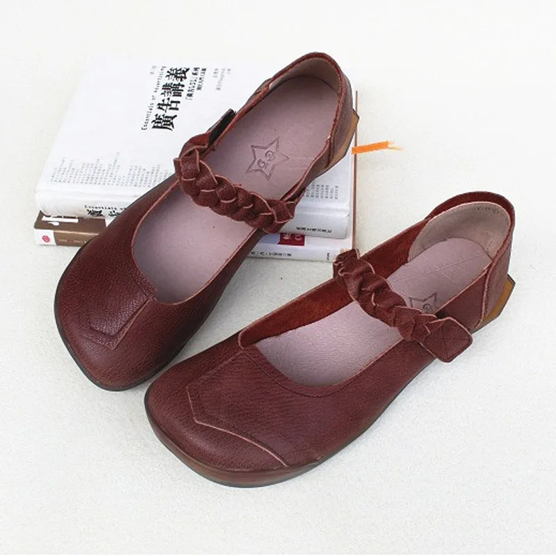 Женские слипоны на плоской подошве лоферы из 100% натуральной кожи Повседневные