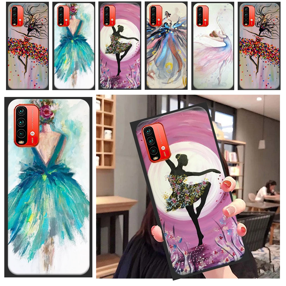 

Artistic Dlamour Girl Phone Case For Xiaomi Redmi Note 10T 10S 10 Pro MAX Note 9S 9T 9 Pro MAX 5G Cases Carcasa Funda Coque