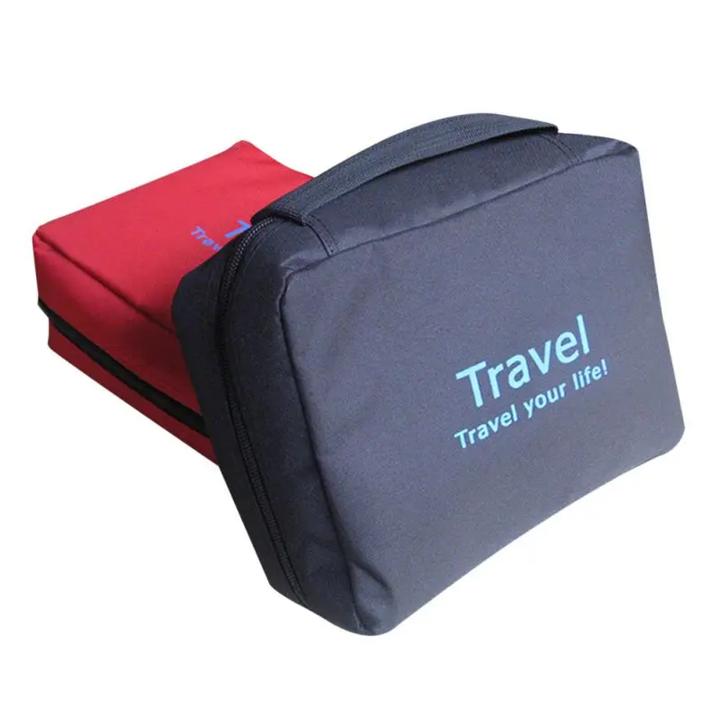 

Portable Travel Bag Organizer Foldable Cosmetic Bag Luggage Compression Pouches Red Multifunctional Bag Storage Bags