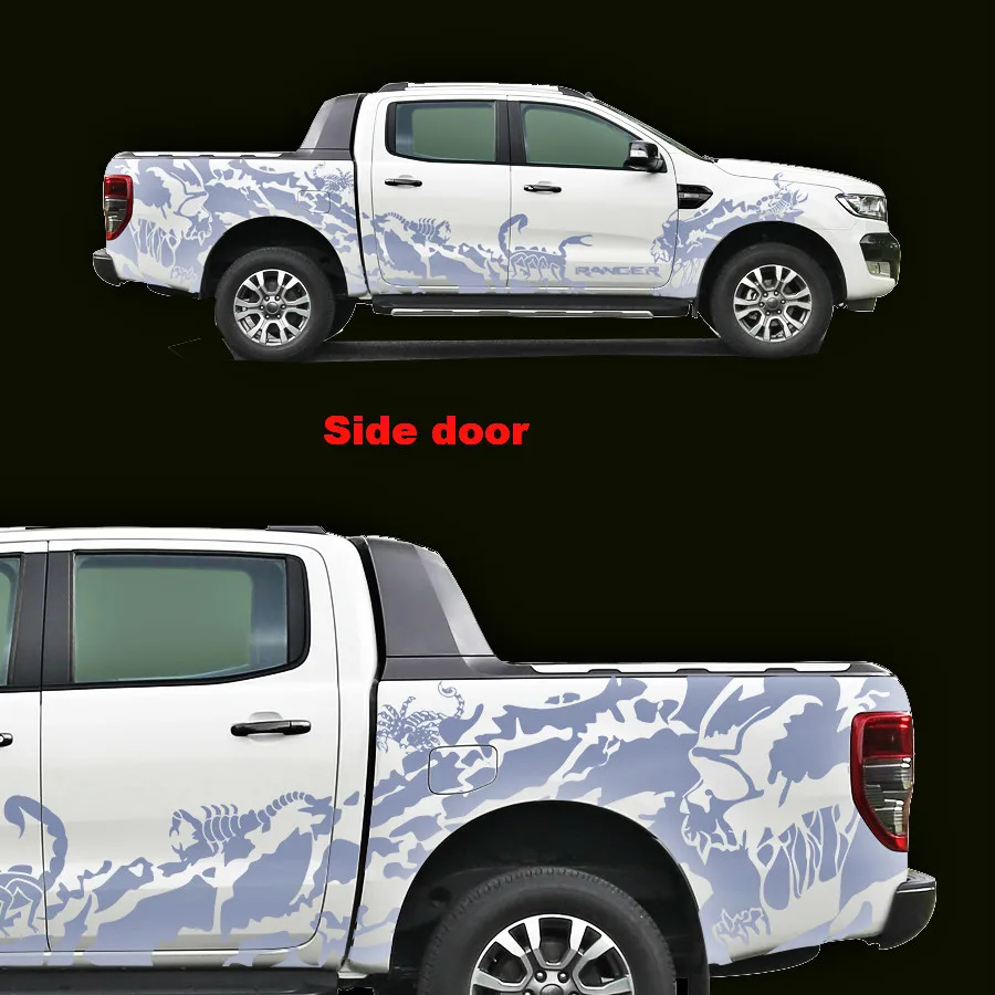 Боковые наклейки с грязевым черепом ядовитая наклейка на капюшон скорпиона и