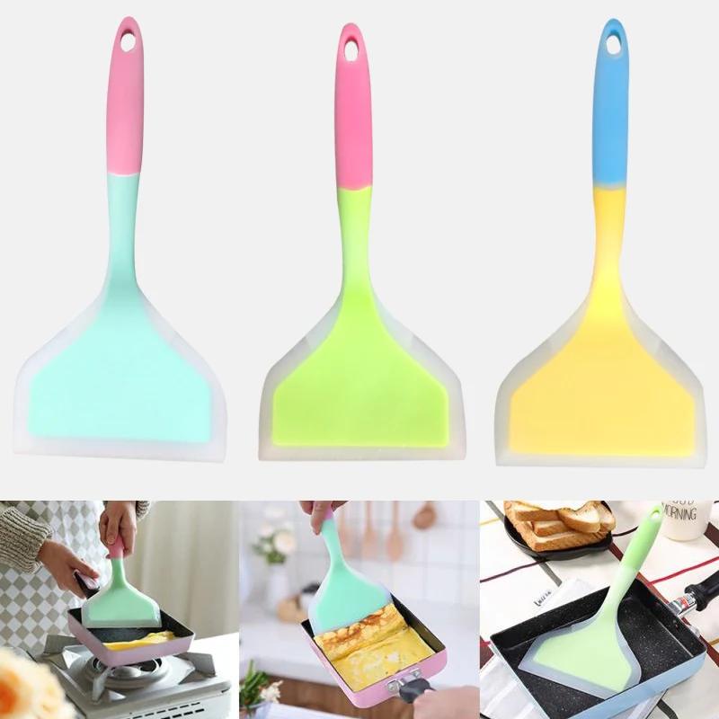 

Kitchen Artifact Silicone Colorful Spatula Kitchen Scraper Home Cooking Utensils Nonstick Spatula Kitchen Tool
