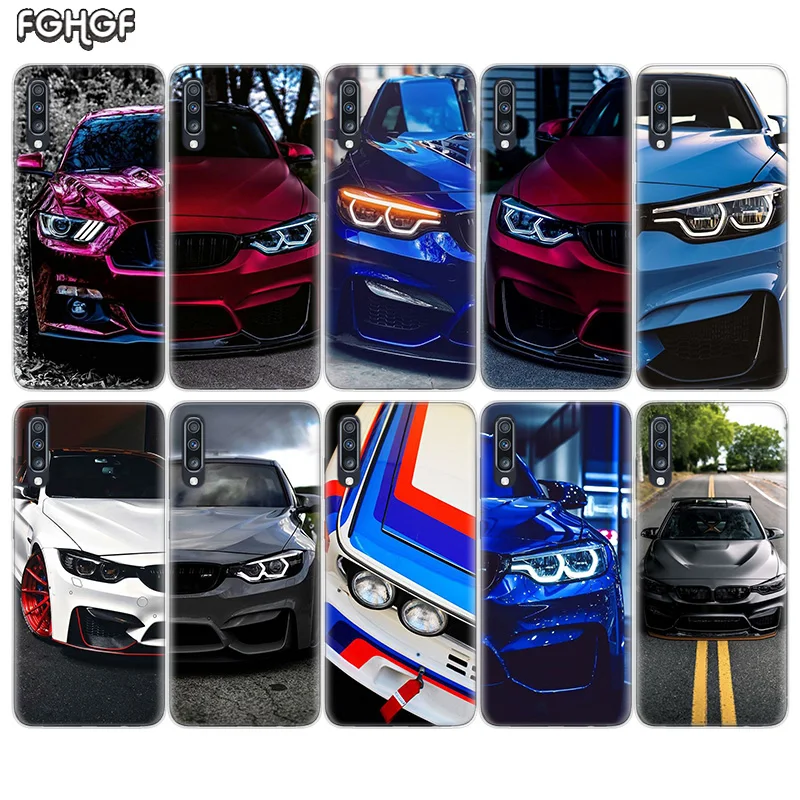Синий красный для Bmw сумки резиновый чехол samsung Galaxy S9 S8 A6 A8 J4 J6 Plus + J8 A7 A9 2018 Note 10 Pro 9 8