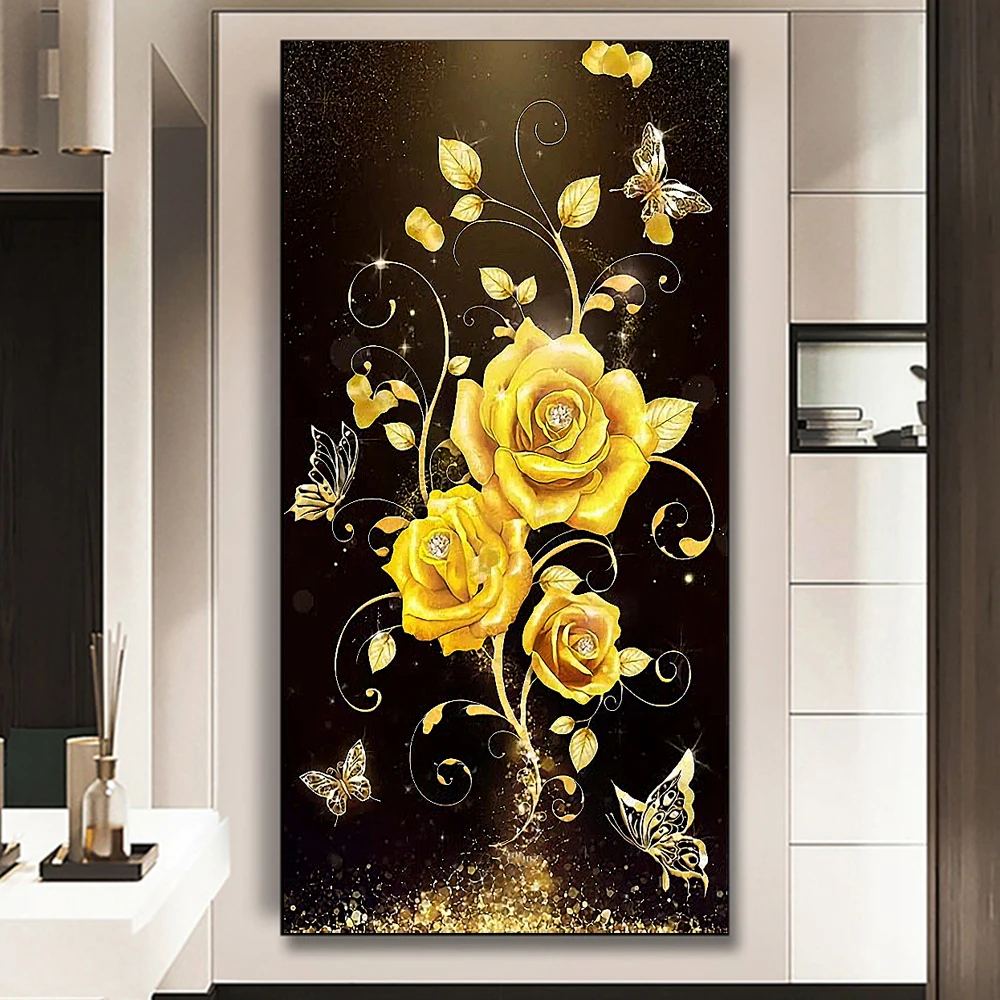 

5D DIY Painting Diamond Painting Flower Decoration Diamond Cross Stitch Home Decor Diamond Embroidery Mosaic Diamond Free tools