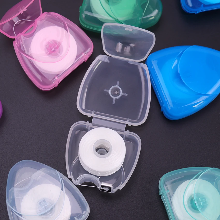 50 м портативная зубная нить Уход за полостью рта с коробкой практичные товары для