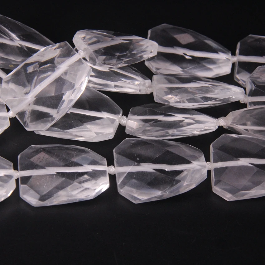 15 5 &quot/прядь натуральный прозрачный Кристалл Витая граненая плита свободные