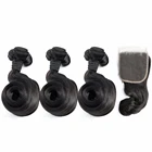 Сапфир бразильское яйцо кудрявые 23 пряди с 4X4 Кружева Закрытие Спиральные Завитки Remy человеческие волосы пряди с закрытием естественный цвет