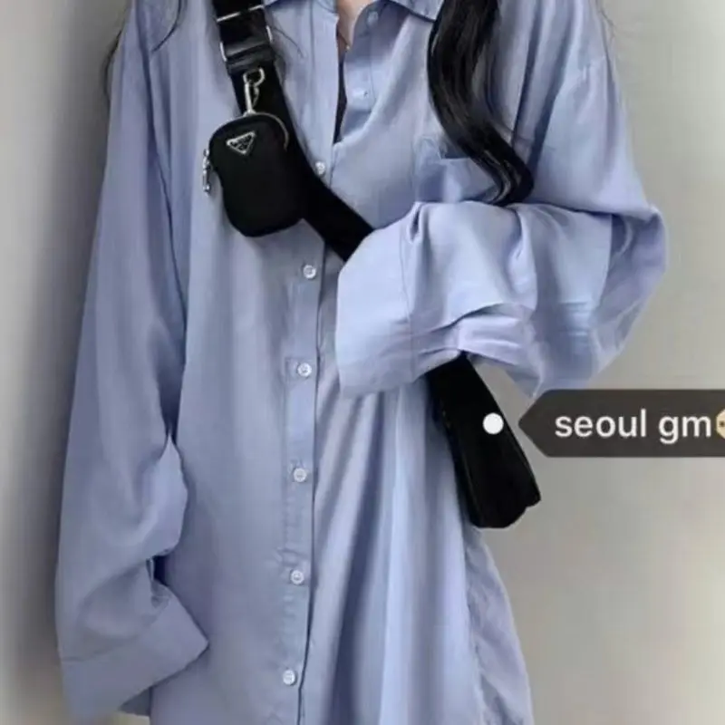 

Blouse Women Loose Casual Shirt Long Sleeve Cardigan Jacket Blusas Ropa De Mujer