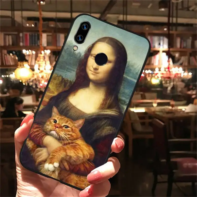 

Mona Lisa Art Aesthetics painting Phone Case For Xiaomi Redmi note Mi Huawei honor P smart 8 9 10 S T 20 30 40 lite Pro x
