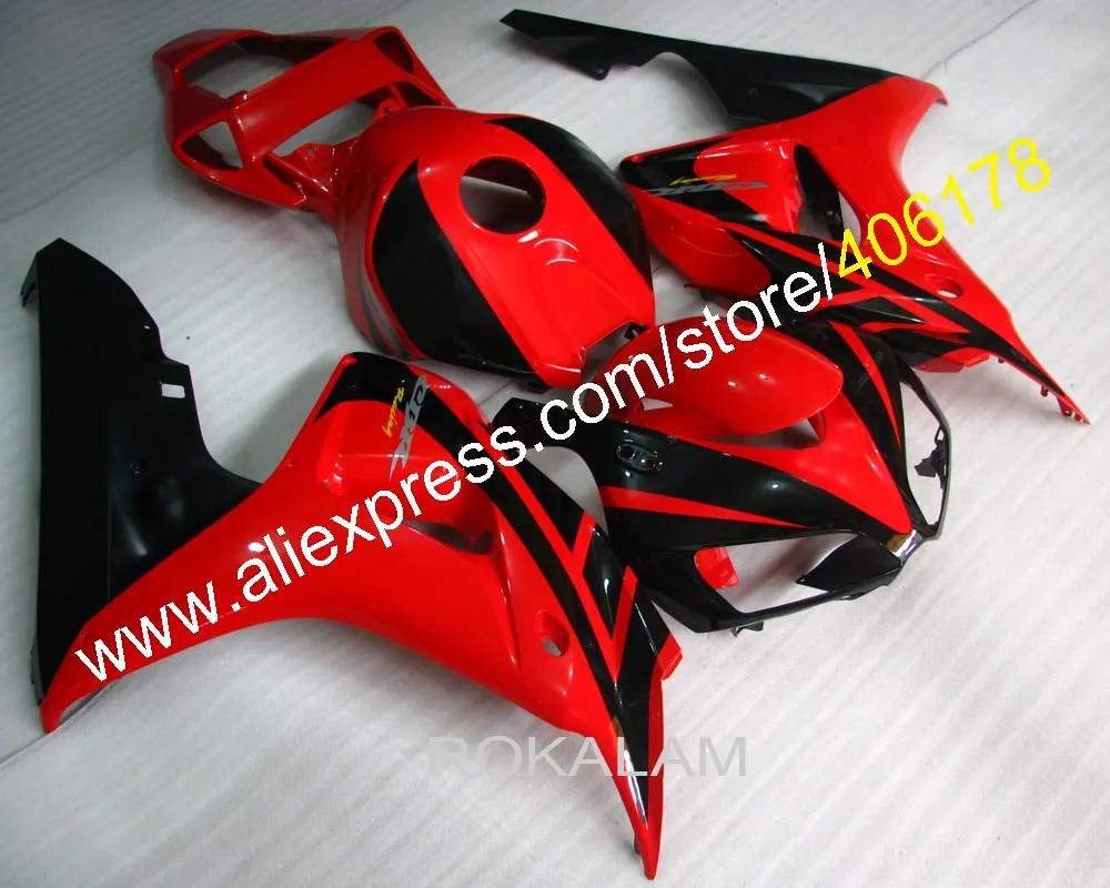 

Для Honda 1000RR 06 07 CBR1000RR 2006 2007 красные, черные Aftermarket комплекты мотоциклетных обтекателей (литья под давлением)