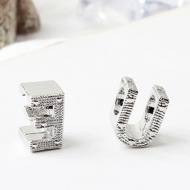 High Quality Brand Snake Bone Chain DIY English Alphabet A-Z Crystal Charm Beads Suitable for Original Bracelet Jewelry | Украшения и