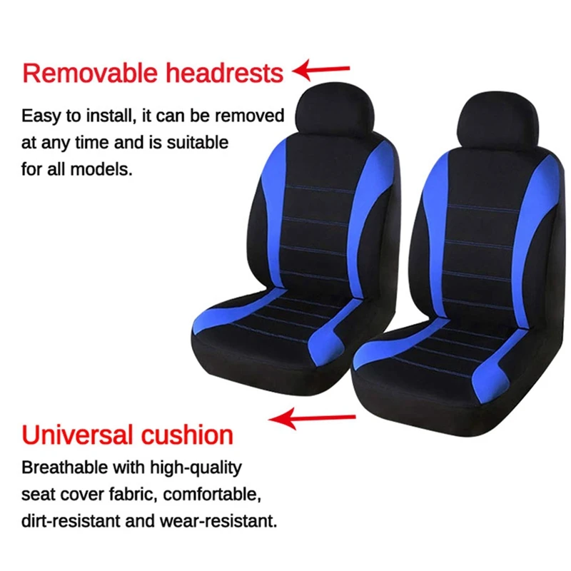 9 шт. Чехлы для передних сидений автомобиля подушка безопасности переднего готов