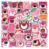103050pcs pink strawberry bear cartoon graffiti stickers kawaii cute stickers kids toys diy laptop fridge decor stickers