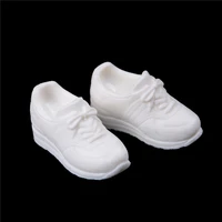 1pair sport white shoes white doll shoes for blyth doll suitable for licca 16 doll accessories