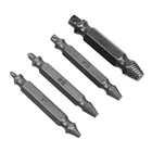 Удалить болт шпильки 4 шт.компл. для металла поврежденных шурупов экстрактор набор инструментов двухсторонний DIWWORK поврежденный винт сверло для извлечения