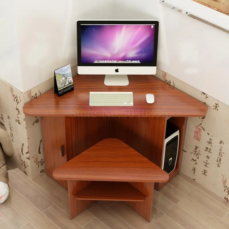 Стол компьютерный треугольный для дома и офиса простой современный угловой