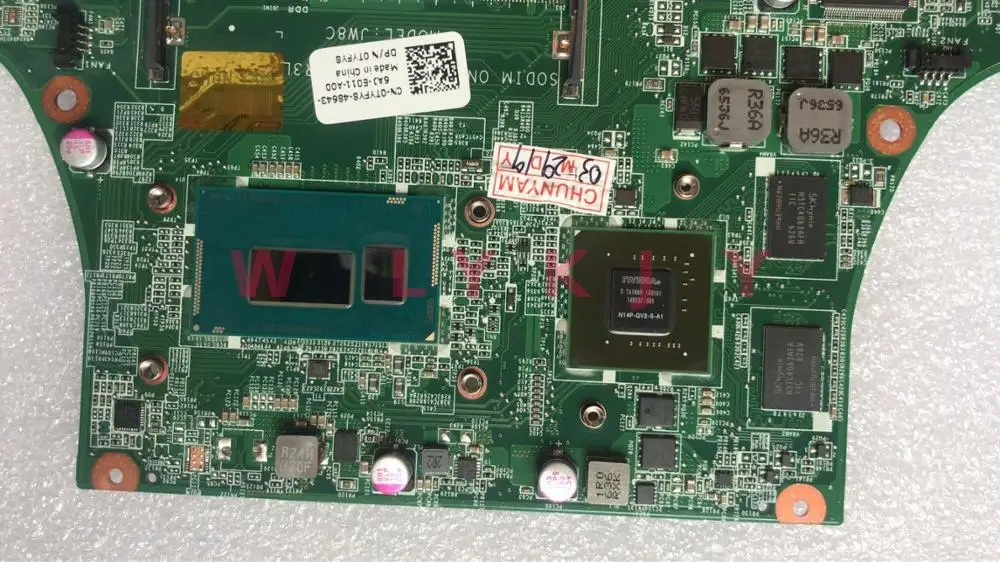 KTUXB I7-4510U GT740M 2 ГБ для ноутбука Dell Vostro 5470 5439 материнская плата DAJW8CMB8E1 CN-0Y8VHY 0Y8VHY Y8VHY 100%