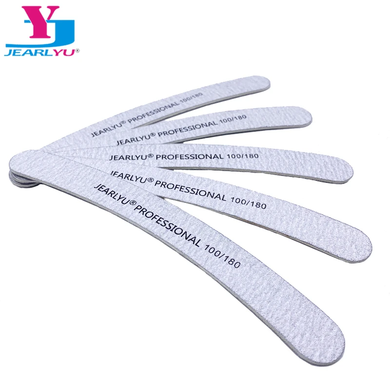 Пилка для ногтей профессиональная баффер 10 шт./лот деревянная пилка 100/180 шлифовки