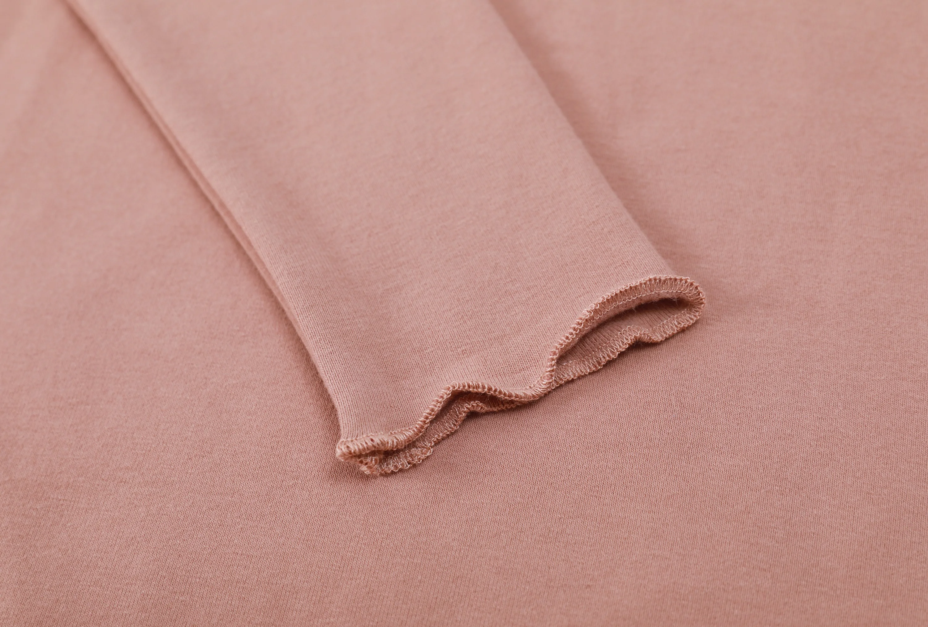 

New 95% Cotton Woman T-shirt Tees Turtleneck With Backing Shirt For Women's Tops Rolled Edge Ear Edge Autumn Winter Tshirt