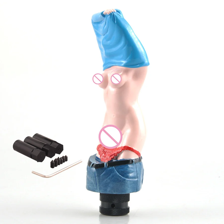 Ручная рукоятка для рычага переключения передач автомобиля синяя футболка