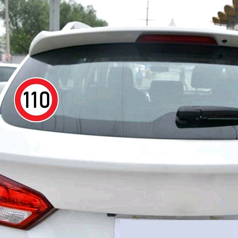 Наклейки на машину без превышения скорости 110. Внедорожник. Дизельные автомобили.
