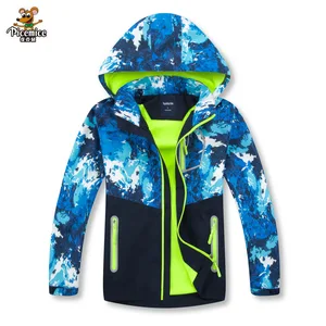 Осенне-зимняя верхняя одежда, ветровка, водонепроницаемое пальто для девочек и мальчиков, пальто со съемной шапкой, Детская куртка для детей, с капюшоном для мальчиков