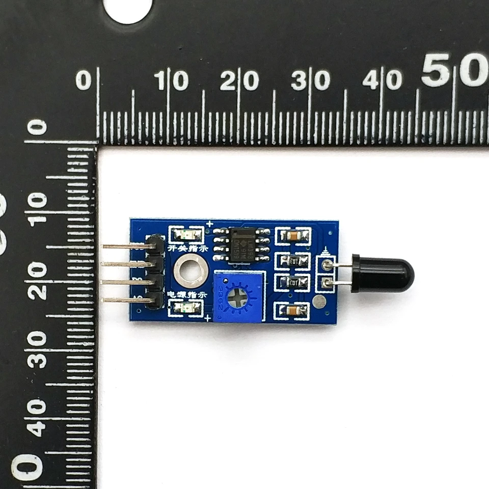 LM393 4-контактный ИК модуль датчика обнаружения пламени детектор огня