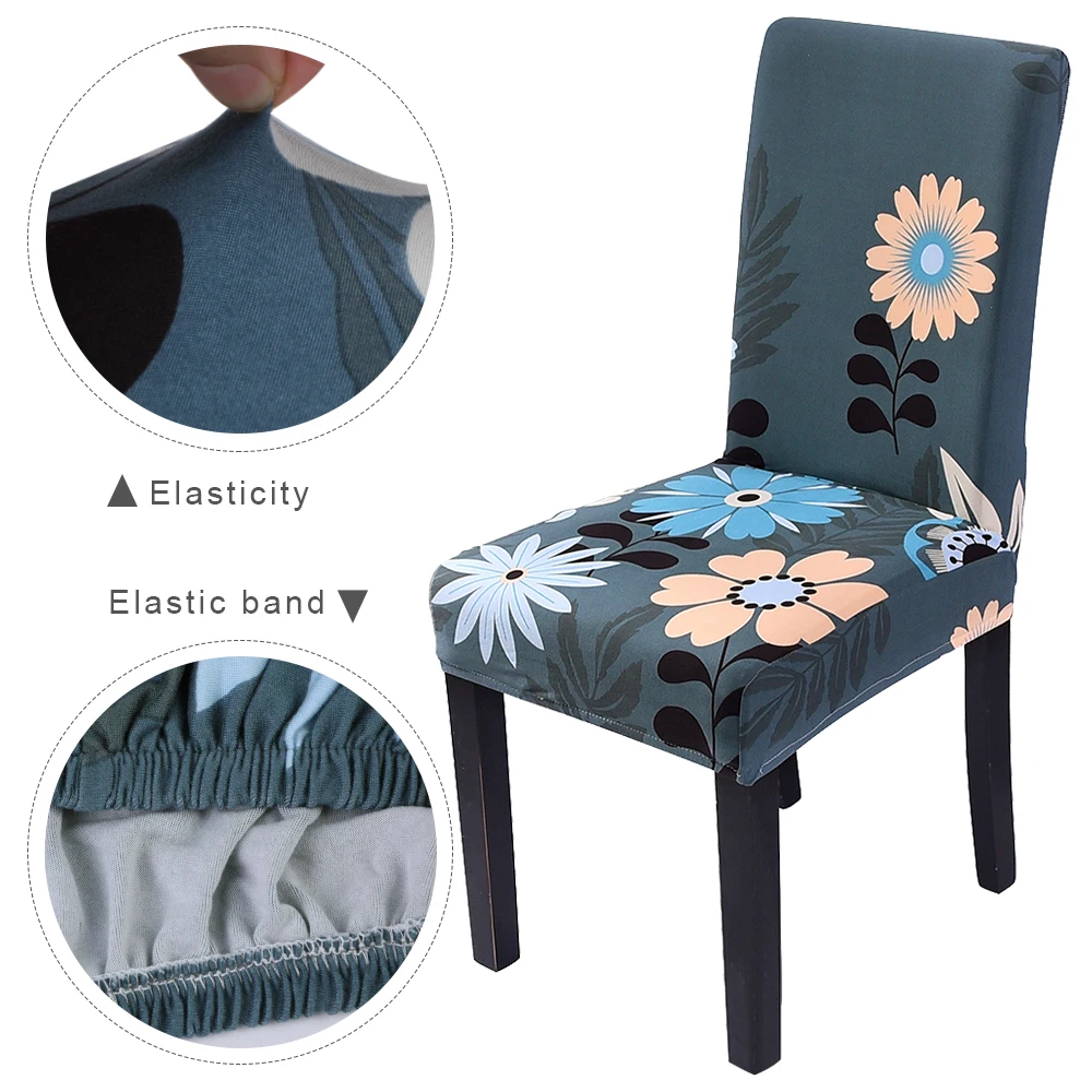 Эластичный чехол для кресла спандекс с цветочным принтом свадьбы столовой офиса