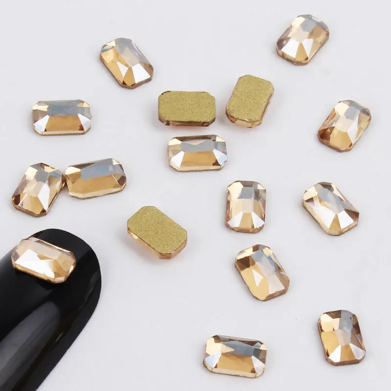 3 50pcs Новинка, 9 видов, 50 шт, золото, шампанское, бриллиант, плоская задняя часть, стразы, камень, 3D амулеты, дизайн ногтей, кристаллы для ногтей Стразы, сваровский камень - Цвет: 3 50pcs