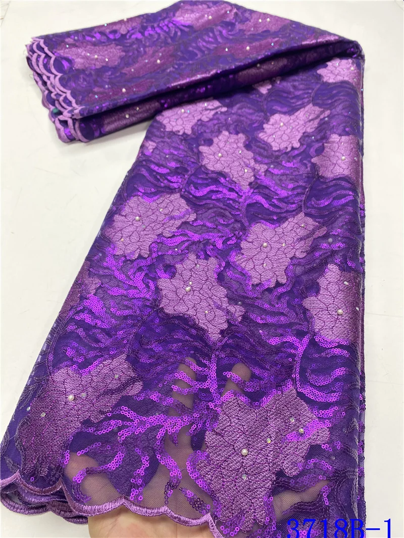 

African Lace Fabric With Stones Nigerian French Mesh Lace Fabric 2021New Coming Style For Wedding Party Dress Sew