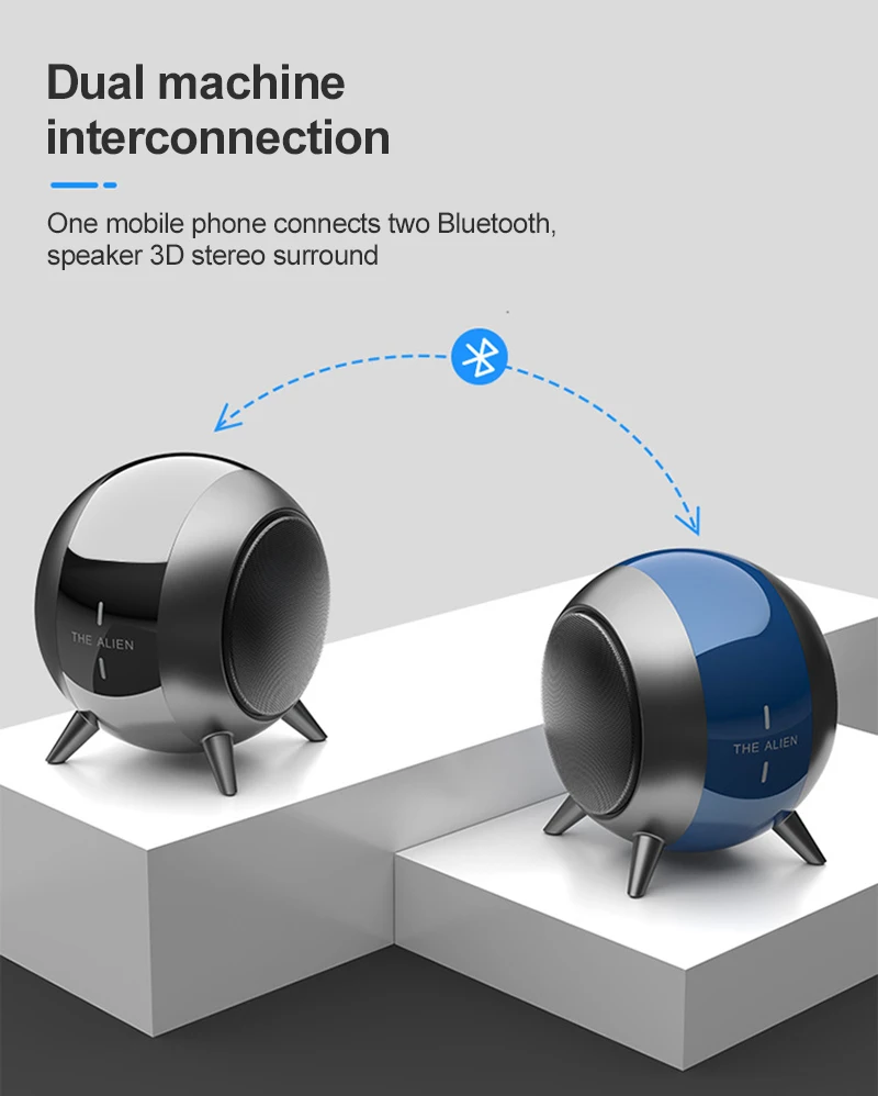 Портативная Bluetooth-колонка миниатюрная беспроводная акустическая система