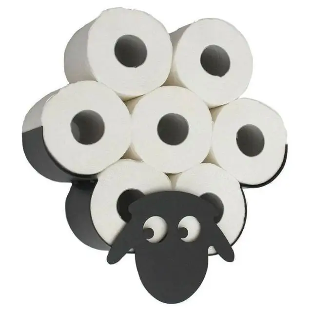 home iron roll papertowel holder blackflowercows crafts bathroom rack ornaments toilet roll holder kitchenbathroom accessories free global shipping