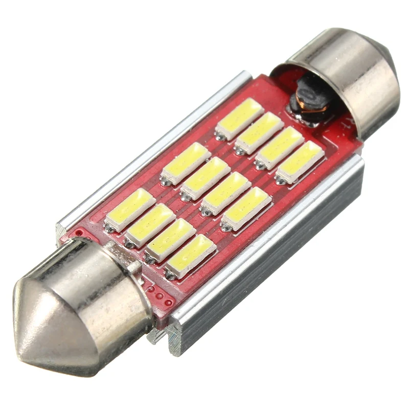 10 шт./лот 36 мм 39 42 светодиодный купольный светильник 12 Светодиодный s 4014 SMD Canbus