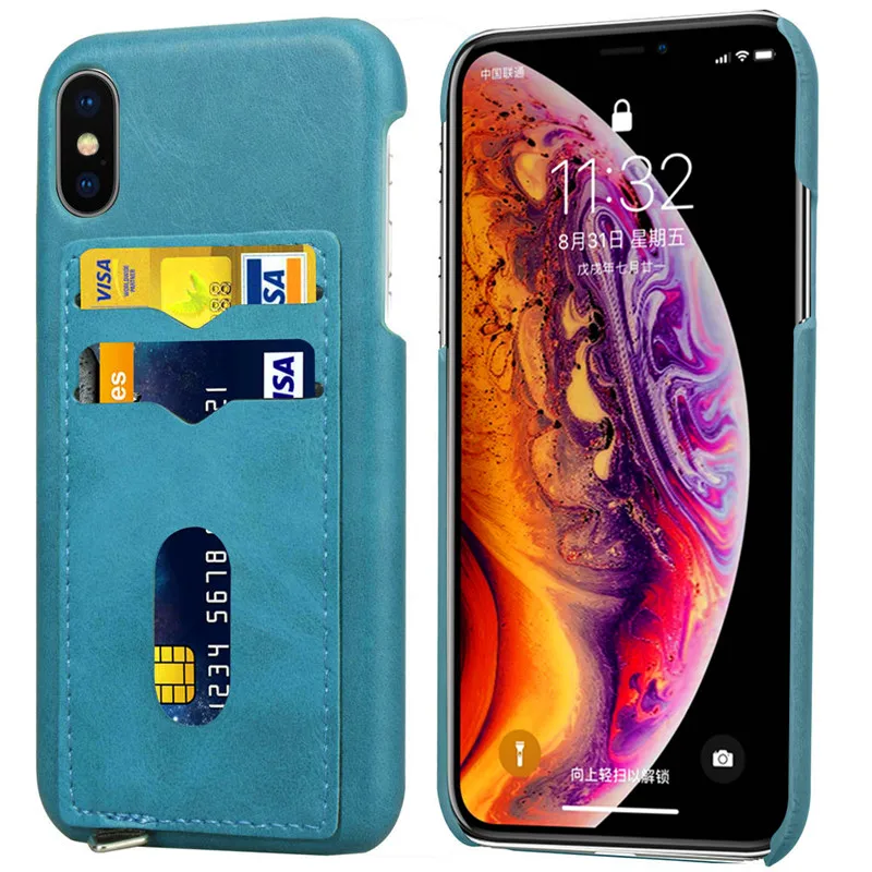 Модный кожаный чехол бумажник с отделением для карт iPhone 6 6S 7 8 Plus защитный 11 Pro X XS MAX