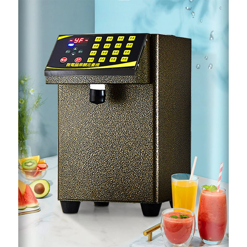 

Commercial Milk Tea Automatic Candy Quantifier Ultra-precision 16 Grid Fructose Machine Milk Tea Machine