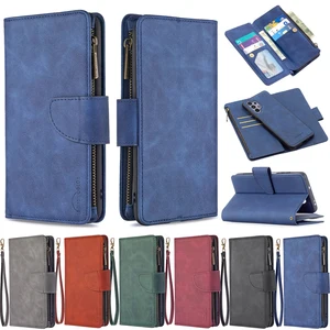 zipper wallet case for samsung galaxy a32 5g flip case on sfor galaxya32 samsunga32 leather phone cover multi function card slot free global shipping